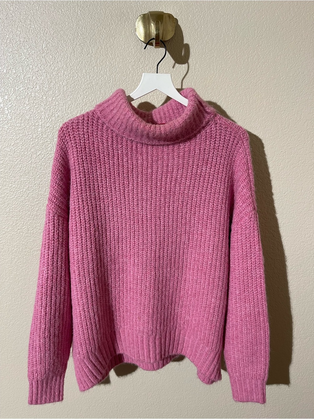 pistola Pink Cozy Ribbed Turtleneck Sweater - Picture 2 of 7